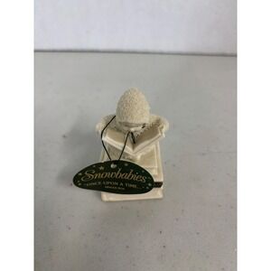 Dept 56 Snowbabies Once Upon A Time Hinged Trinket Box Reading Believe 2004